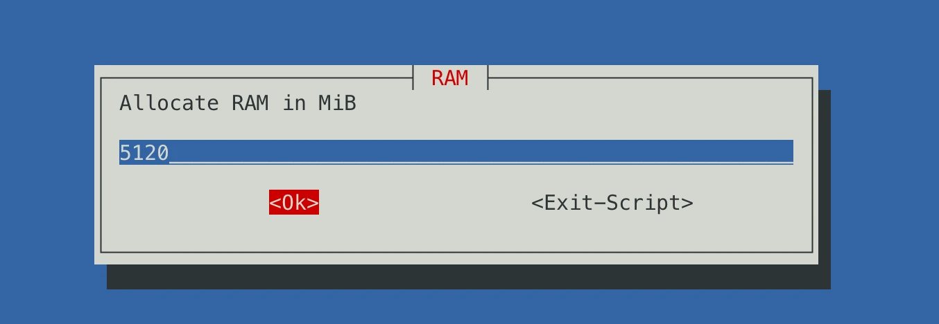 Memory setting